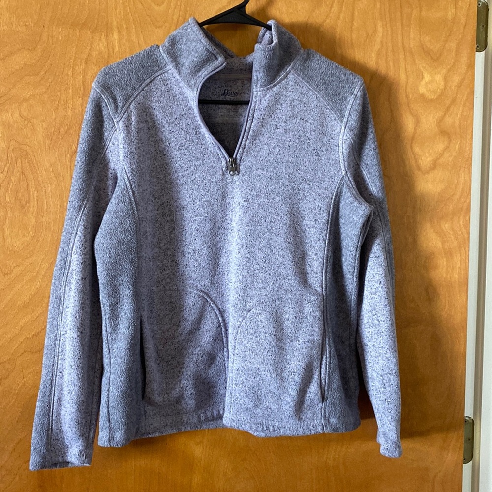 Purple quarter zip sweatshirt